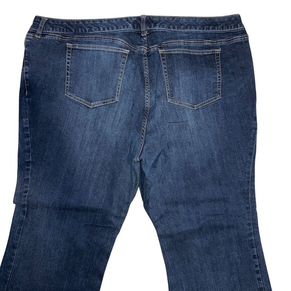 Torrid Plus Size Relaxed Bootcut Jeans Womens 26S 29 Denim Stretch Dark Wash - Picture 6 of 8